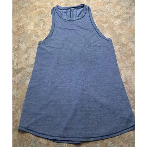 NWOT LULULEMON Hot Like Agni Singlet BLUE SEAMLESS TANK TOP SZ 6 - Picture 5 of 6